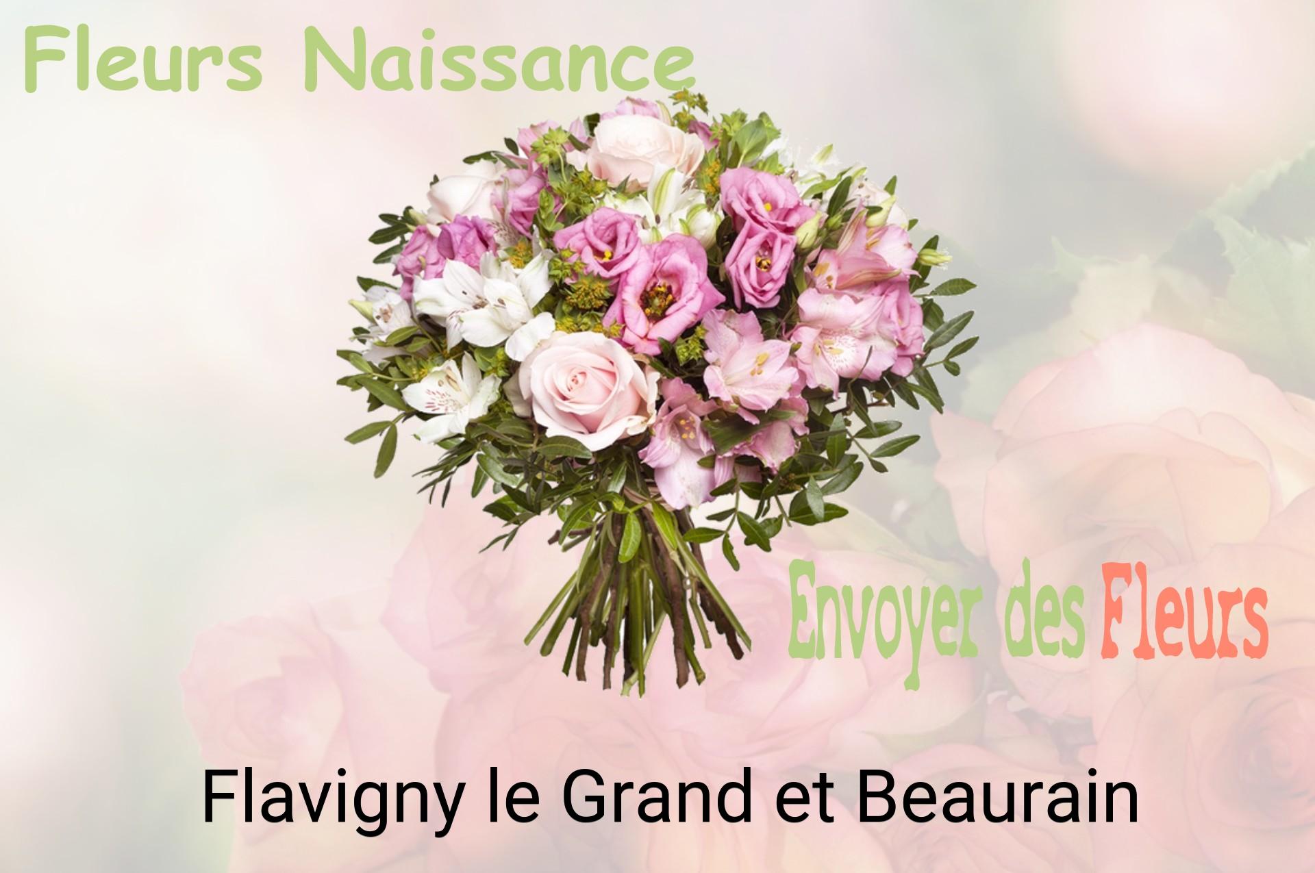Bouquet de fleurs de naissance livré à Flavigny-le-Grand-et-Beaurain